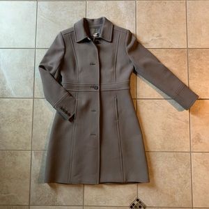 J. Crew classic lady day coat size 6 taupe
